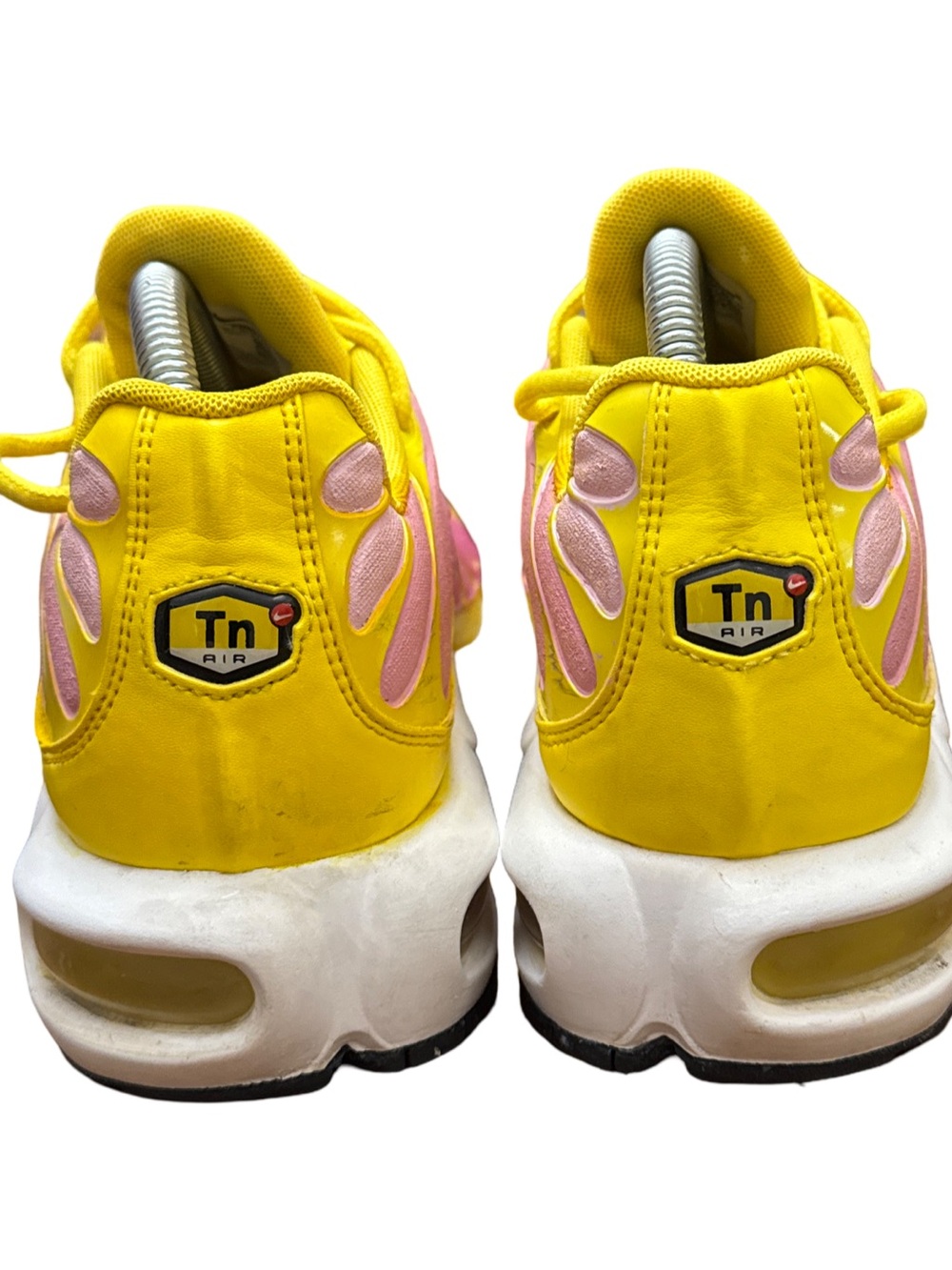 Nike Women's Pink and Yellow Sneakers - Picture 4 of 11
